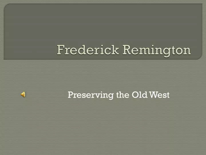 frederick remington