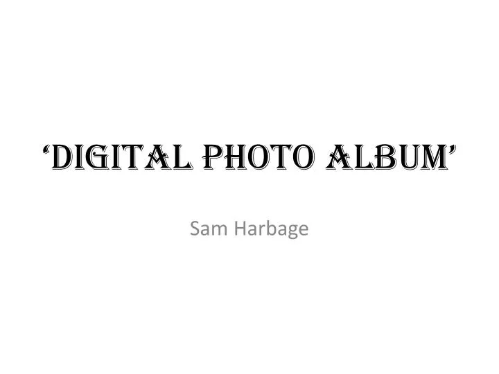digital photo album
