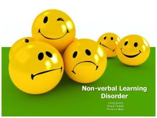 Non-verbal Learning Disorder