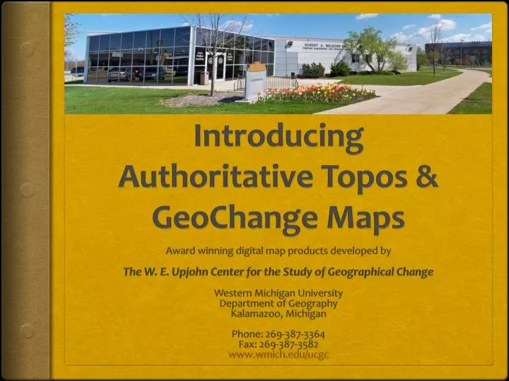 introducing authoritative topos geochange maps