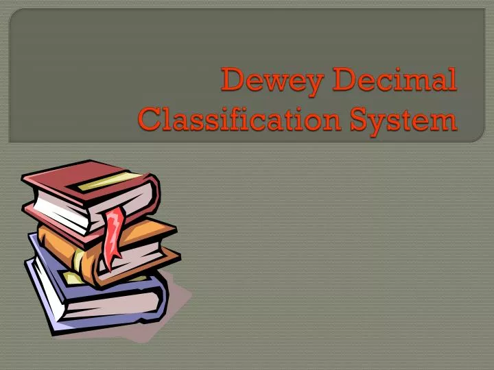 dewey decimal classification system
