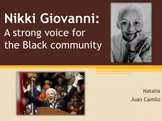 Nikki Giovanni: A strong voice for the Black community