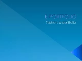 E-PORTFOLIO
