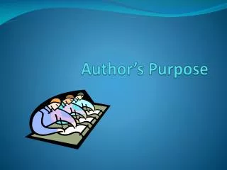 Author’s Purpose