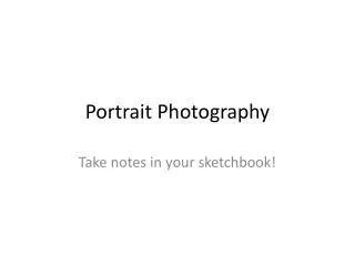 portrait photography