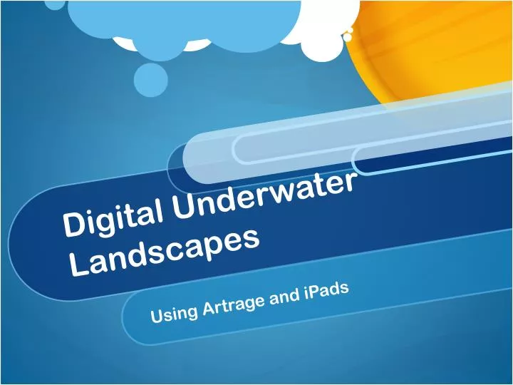 digital underwater landscapes