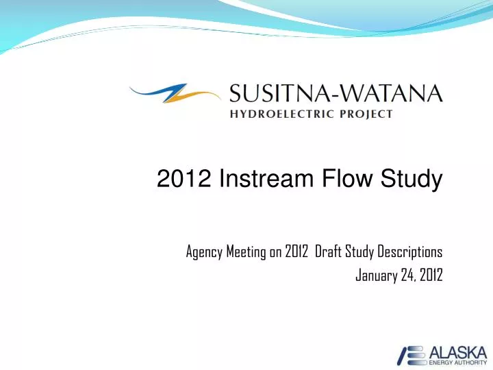 2012 instream flow study