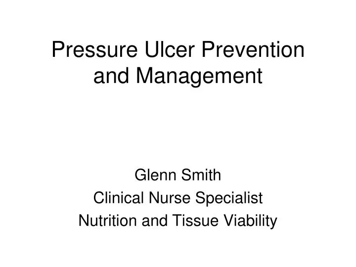 pressure ulcer prevention and management