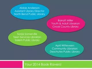 Your 2014 Book Ravers !