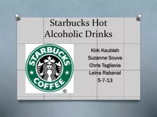 Starbucks Hot Alcoholic Drinks