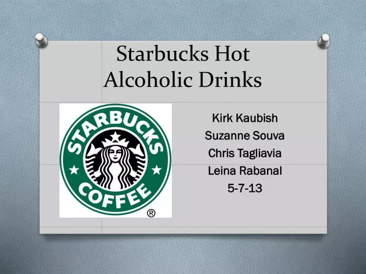 starbucks hot alcoholic drinks