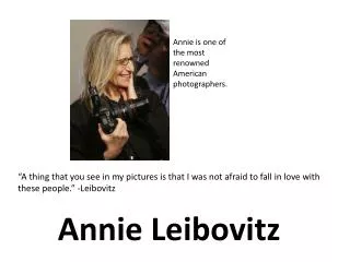 Annie Leibovitz