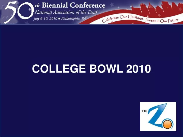 college bowl 2010