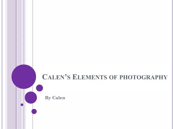 calen s elements of photography
