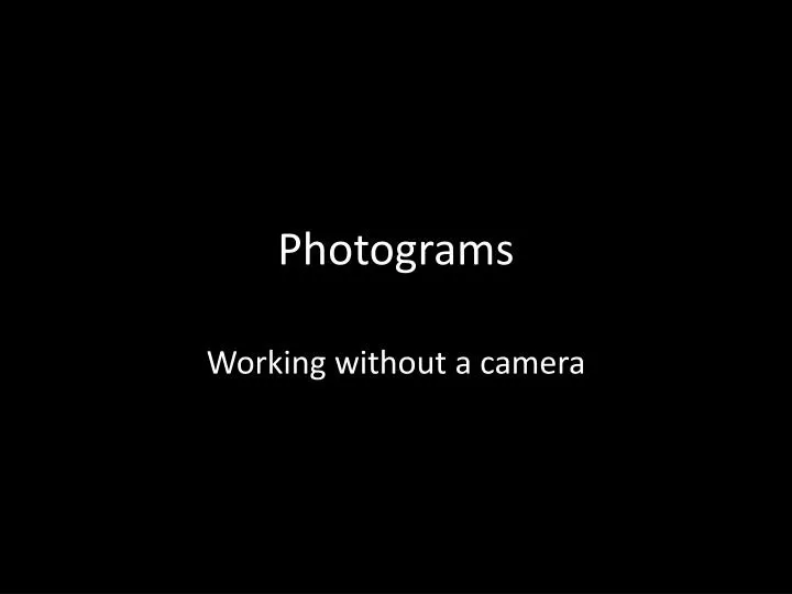 photograms
