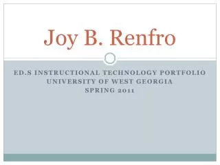 Joy B. Renfro