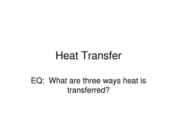 heat transfer