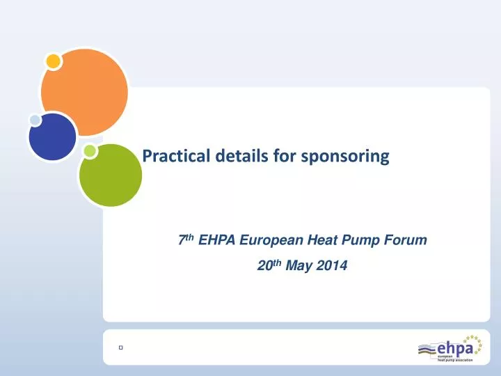 7 th ehpa european heat pump forum 20 th may 2014