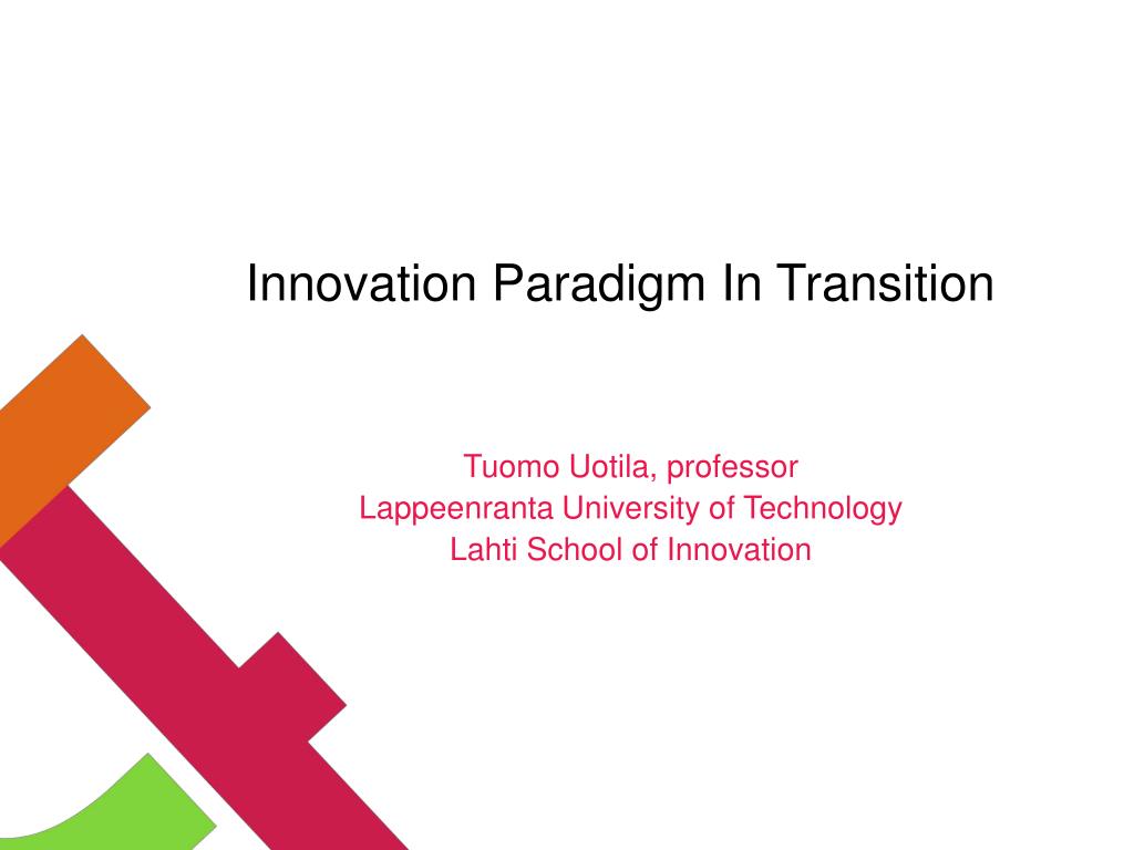 Transition Innovation PPT - Innovation Paradigm In Transition PowerPoint Presentation, free ...