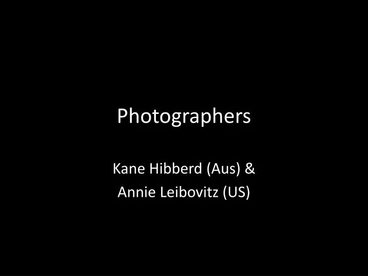 photographers