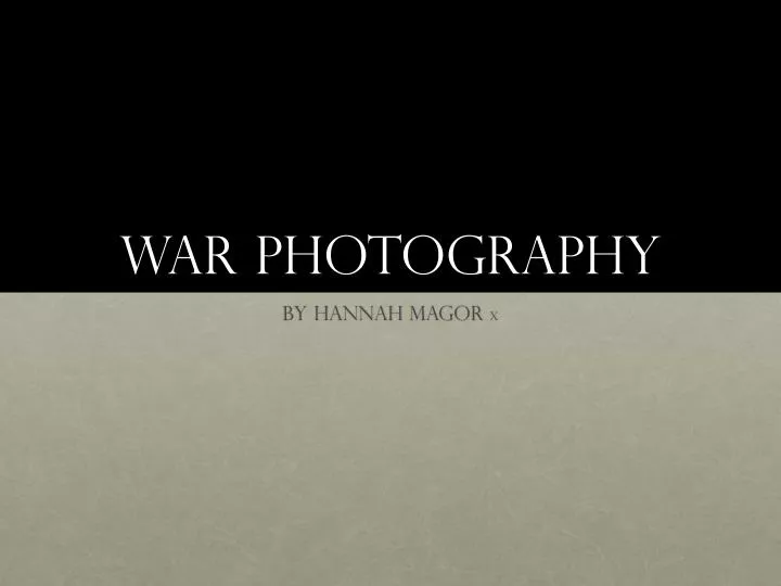 war photography