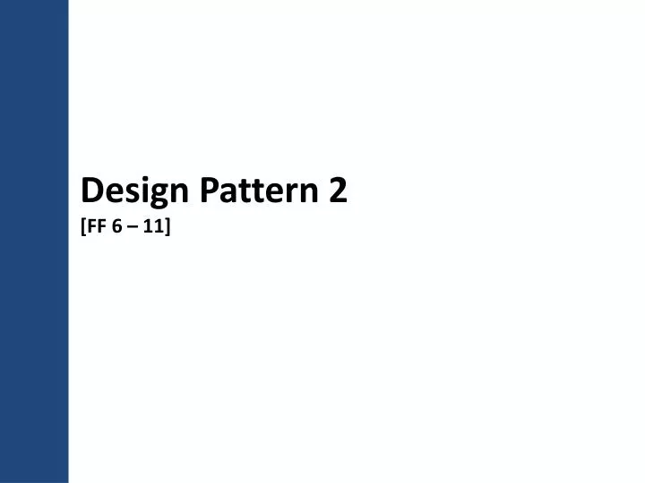 design pattern 2 ff 6 11