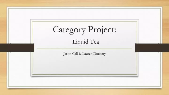 category project liquid tea