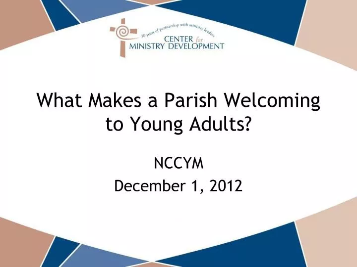 what makes a parish welcoming to young adults