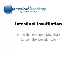 Intestinal Insufflation