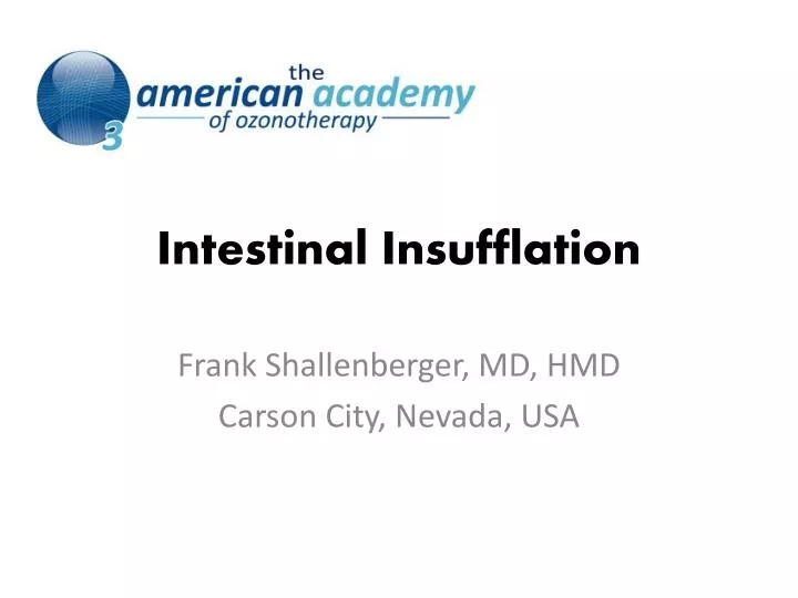 intestinal insufflation