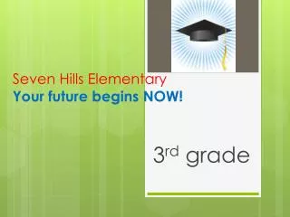 Seven Hills Elementary Your future begins NOW!