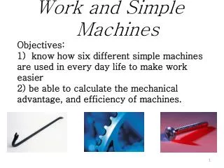 What are the 6 types of Simple Machines