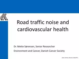 Road traffic noise and cardiovascular health