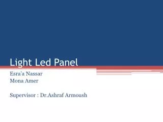Light Led Panel