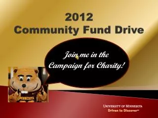 2012 Community Fund Drive