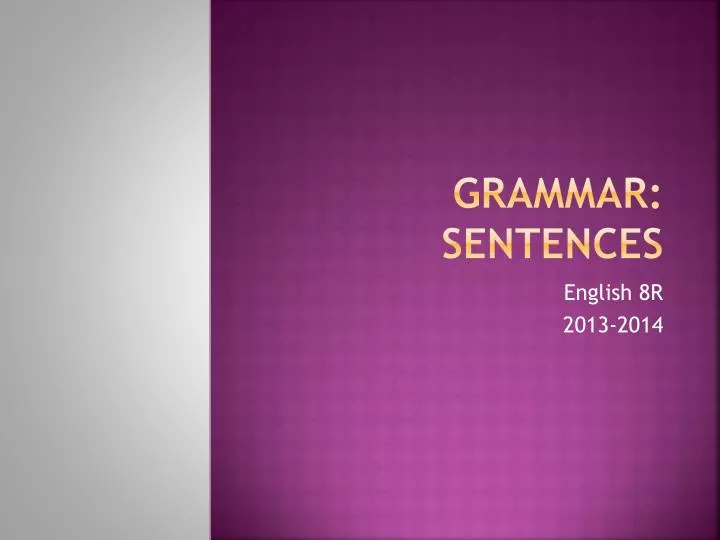 grammar sentences
