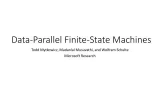 Data-Parallel Finite-State Machines