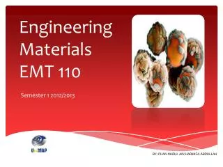Engineering Materials EMT 110