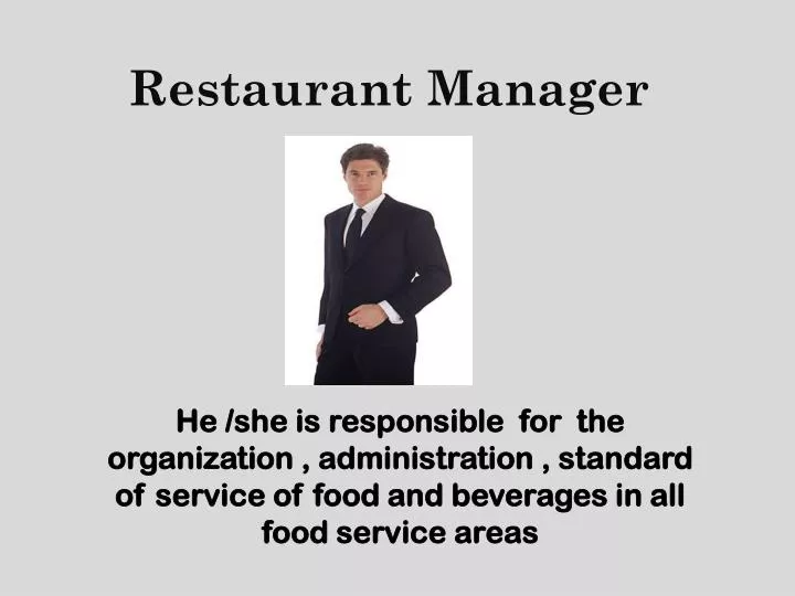 restaurant manager