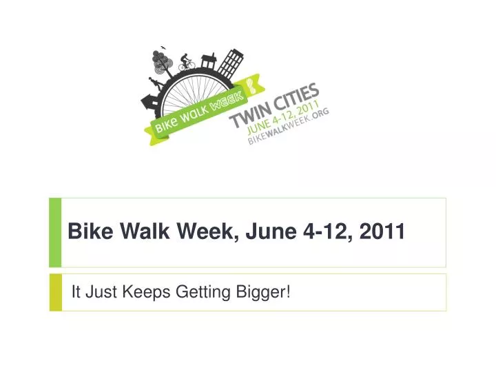 bike walk week june 4 12 2011