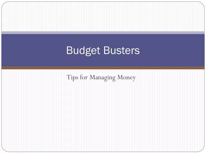 budget busters