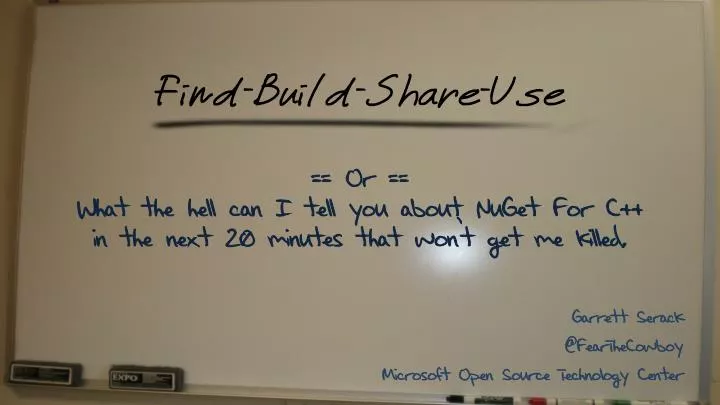 find build share use