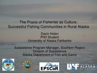The Praxis of Fisheries as Culture: Successful Fishing Communities in Rural Alaska