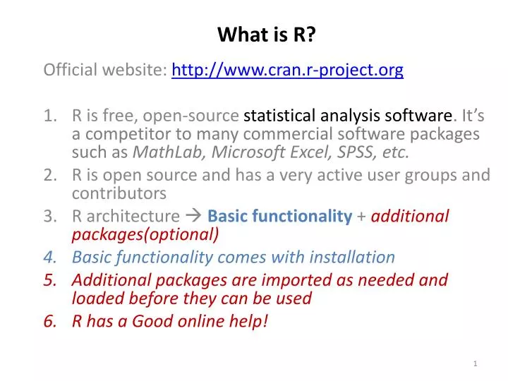 what is r