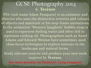 gcse photography 2014