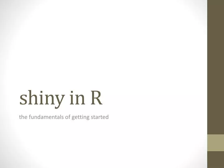 s hiny in r