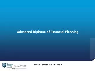 Advanced Diploma of Financial Planning