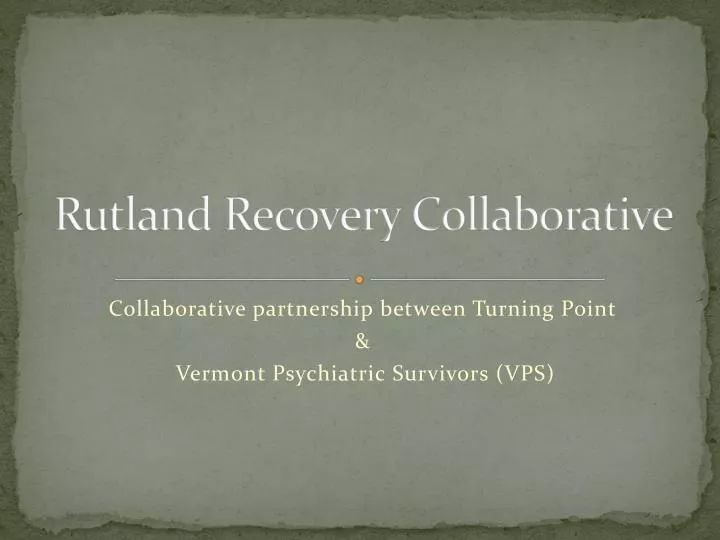 rutland recovery collaborative