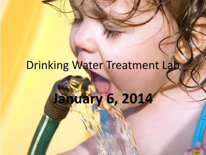 drinking water treatment lab