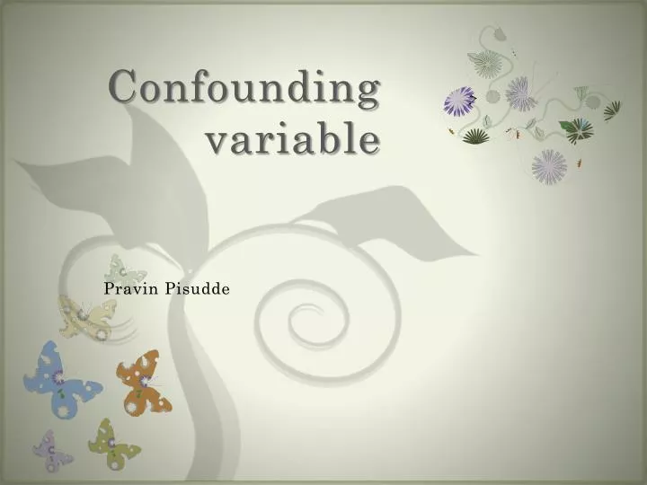 confounding variable